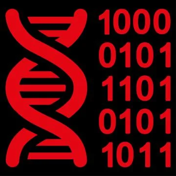 Genetical Code Icon 스톡 일러스트