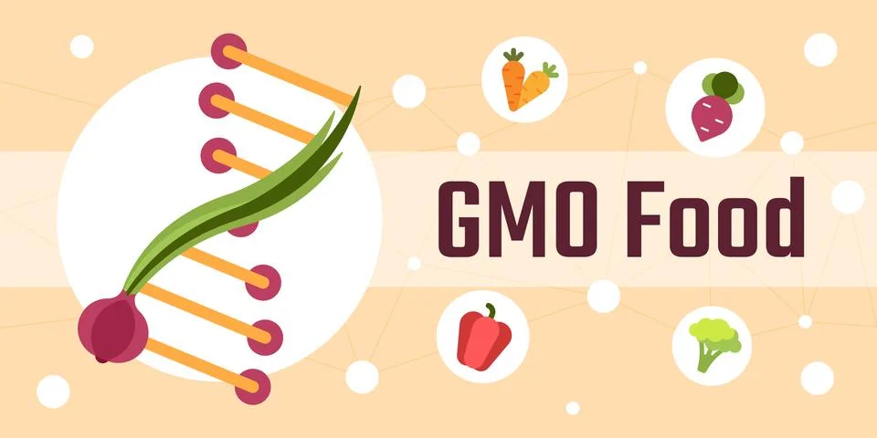 Genetically modified food Stock Illustration