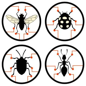 Genetically modified organisms Illustrazione stock