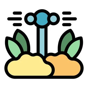 Genetically modified plant growing on mars surface colonization project Иллюстрация