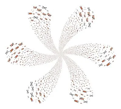 Genetics Analysis Centrifugal Bang Stockillustratie