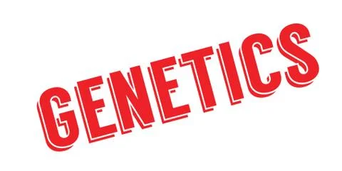 Genetics rubber stamp Stock Illustration