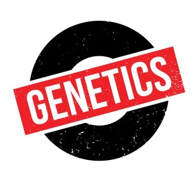 Genetics rubber stamp Stock Illustration