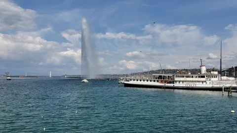 Geneva Boat Stock Footage 122341443