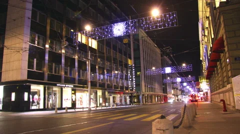 Geneva at christmas Stock Footage 46012199