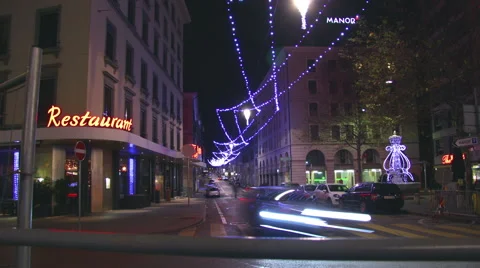 Geneva at christmas 스톡 동영상 46012422