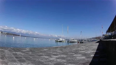 Geneva Lake Swiss 動画素材 87844448
