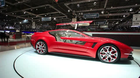 Geneva Motor Show 2012 Stock Footage 23857663