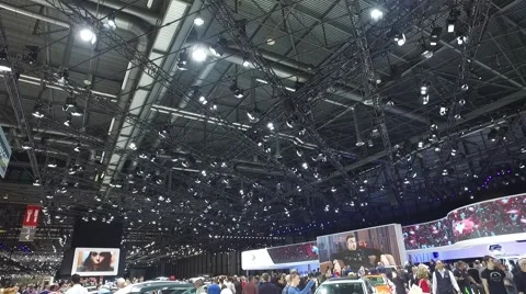 Geneva motor show 2016 Stock Footage 63631362