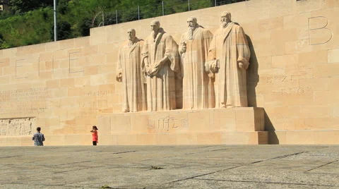 Geneva, Reformateurs monument Stock-Footage 42500932