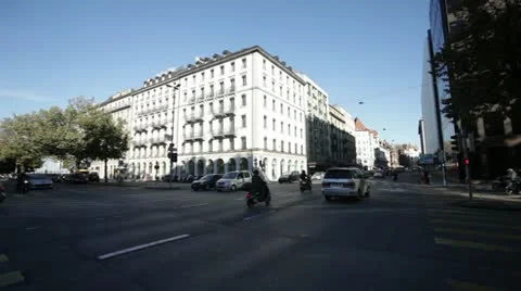 Geneva - street Stock Footage 12366515