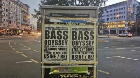 Geneva Timelapse Vídeo Stock 34780231