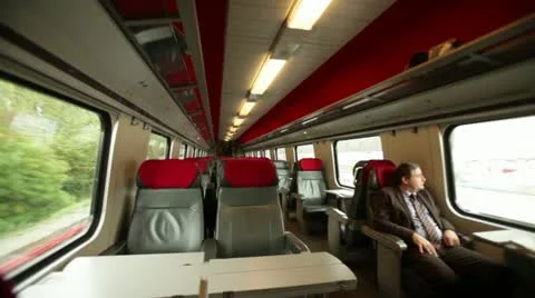 Geneva - train Stockbeeldmateriaal 12367471