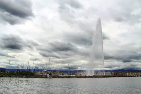 Geneva waterfountain 스톡 동영상 40997528