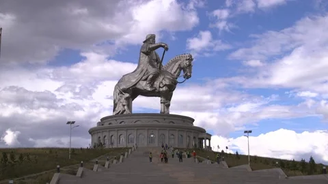 Genghis Khan Statue 2 Stock-Footage 221681111