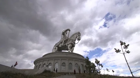 Genghis Khan Statue 5 Stock-Footage 221681648