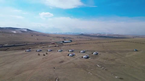 Genghis Khan Statue Complex is a 40 metre tall statue of Genghis Khan Stock Footage 310391596