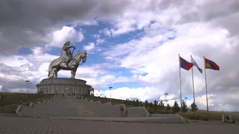 Genghis Khan Statue Stock-Footage 221681047