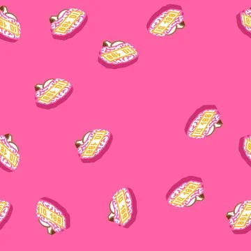 Genius brain isometric icon seamless pattern Stock Illustration