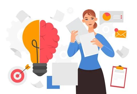 Genius hour concept Stock-Illustration