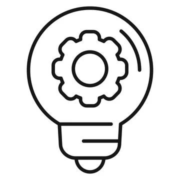 Genius idea icon outline vector. Business solution イラスト素材