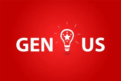 Genius Idea Of A Mastermind Stock Illustration