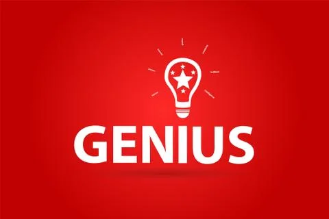 Genius Idea Of A Mastermind Stock Illustration
