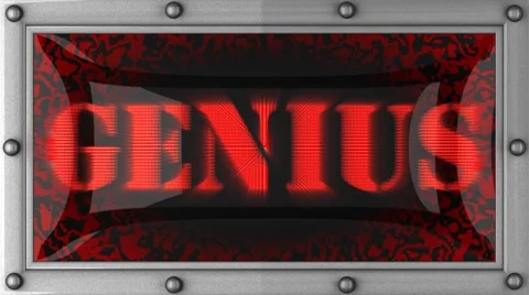 Genius on led Stock-Footage 8718083