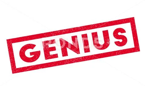 Genius rubber stamp Stock Illustration
