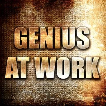 Genius at work Stock Illustration