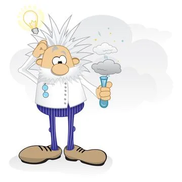 Genius at work Stock Illustration