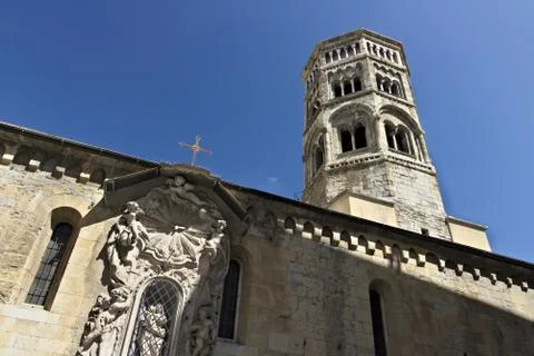 Genoa. Campanile della Chiesa di San Donato Stock Photos