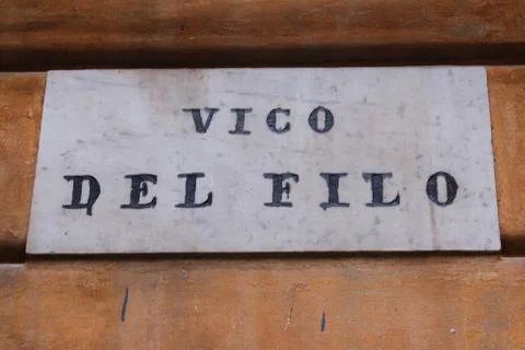 Genoa milepost Foto stock