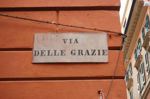 Genoa milepost Stock Photos