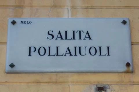 Genoa milepost Foto stock