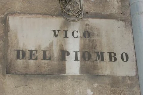 Genoa milepost Stock Photos