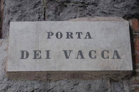 Genoa milepost Stock Photos
