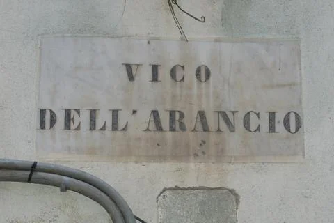 Genoa milepost Stock Photos