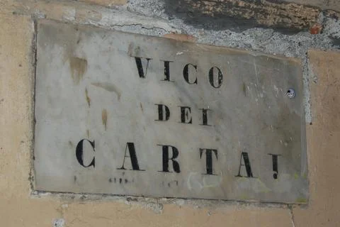 Genoa milepost Stock Photos