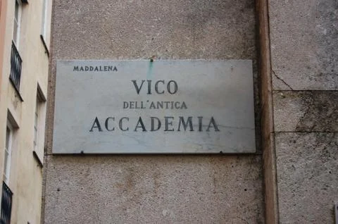 Genoa milepost Foto stock