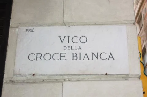 Genoa milepost Stock Photos