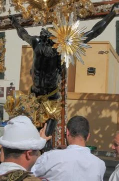 Genoa, procession of St. John the Baptist Foto stock
