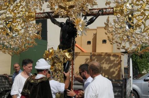 Genoa, procession of St. John the Baptist Foto stock