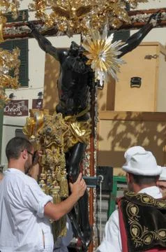 Genoa, procession of St. John the Baptist Stock Photos