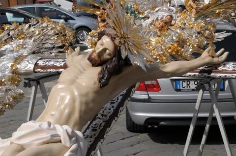 Genoa, procession of St. John the Baptist Foto stock