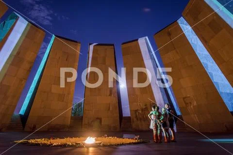Genocide memorial, Yerevan Stock Photos