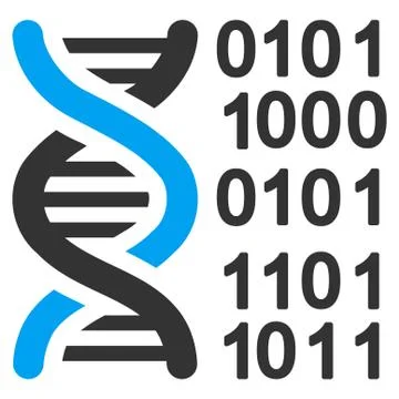Genome Code Icon Illustrazione stock