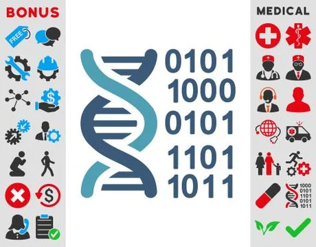 Genome Code Icon Illustrazione stock