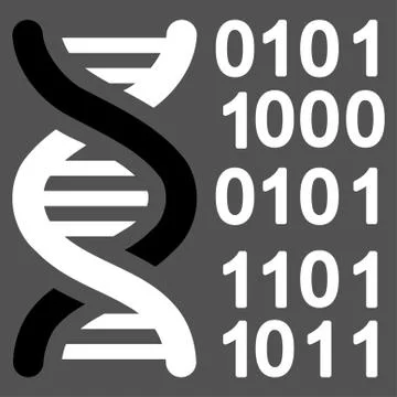 Genome Code Icon Stock Illustration