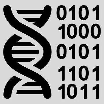 Genome Code Icon Stock Illustration